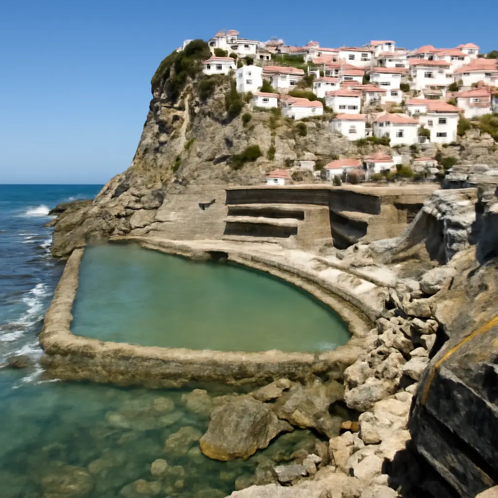 Azenhas do mar klifdorp - Het natuurlijke zwembad