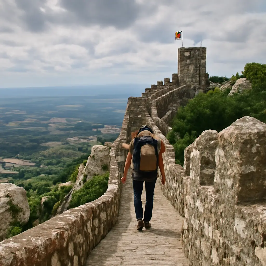 Castelo dos mouros sintra - De wandeling over de muren