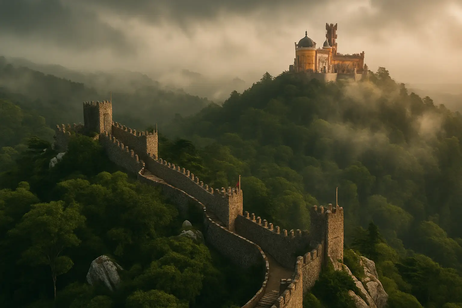 Castelo dos Mouros: de Moorse burcht van Sintra
