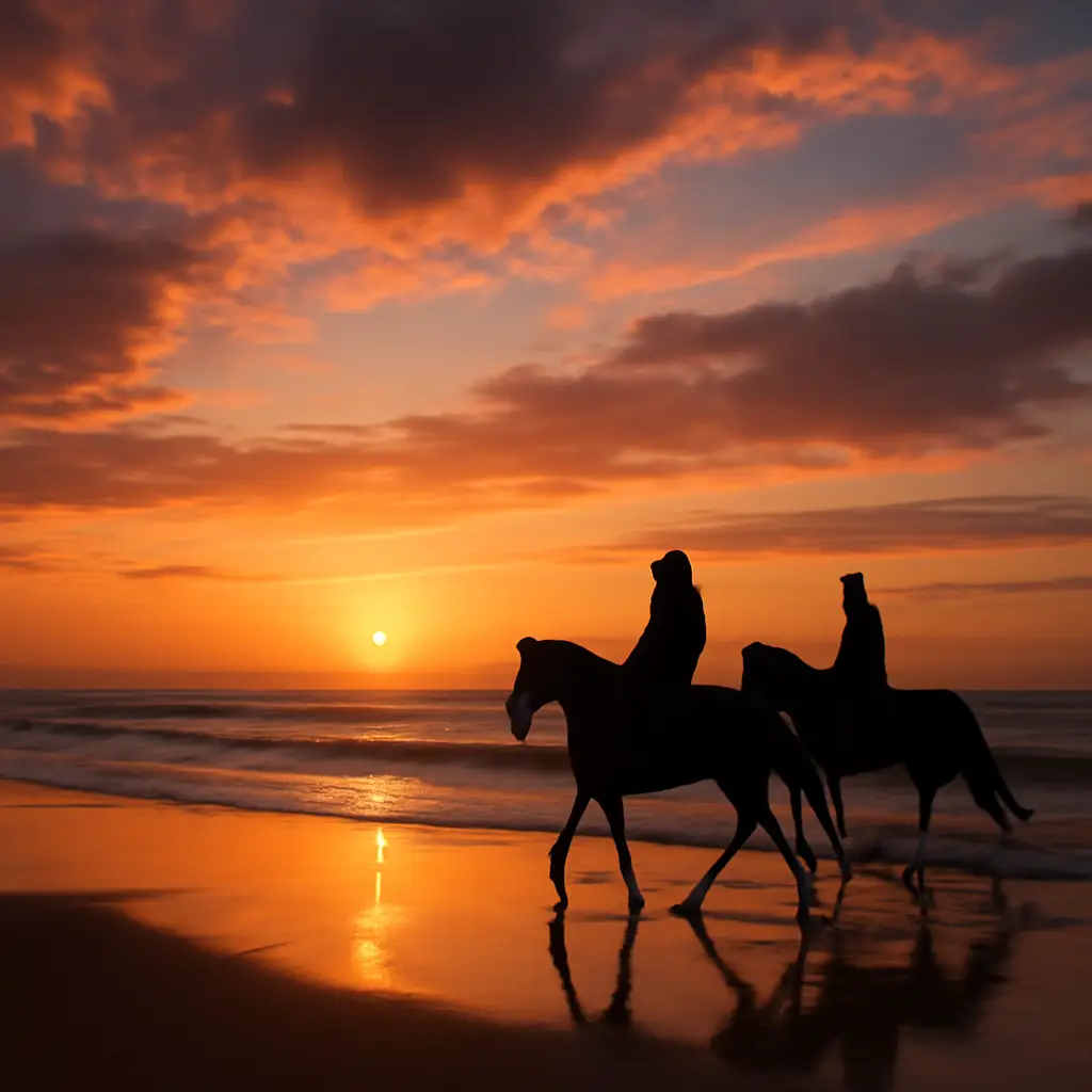 Paardrijden strand sintra - Zonsondergangtochten: het hoogtepunt van je vakantie