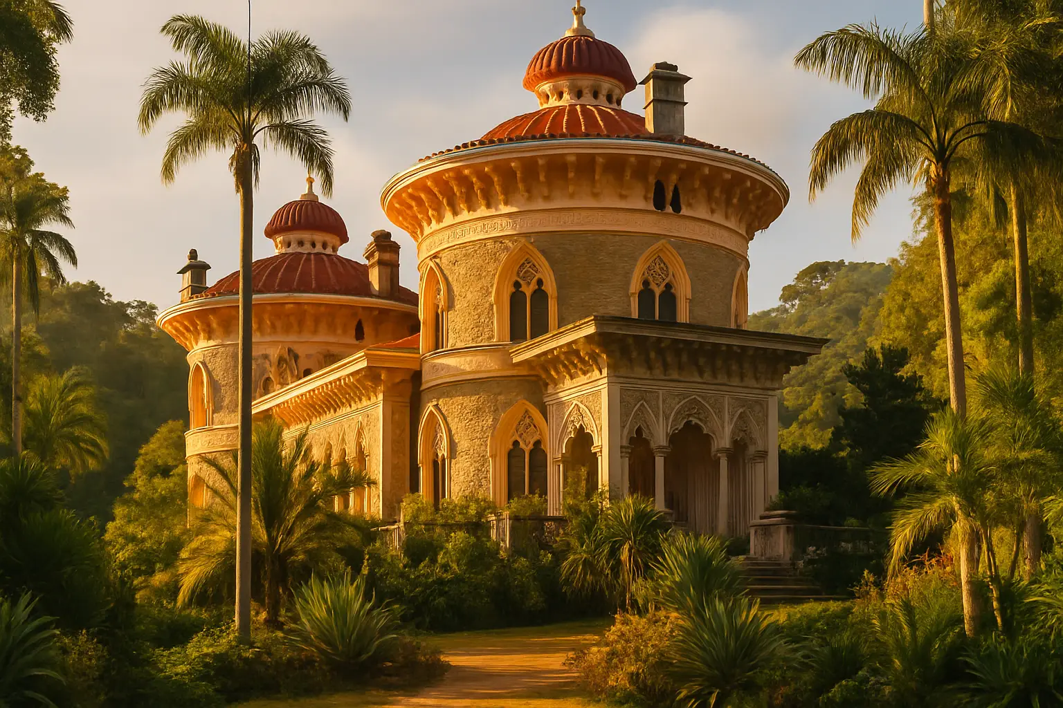 Palacio de Monserrate en zijn exotische tuinen