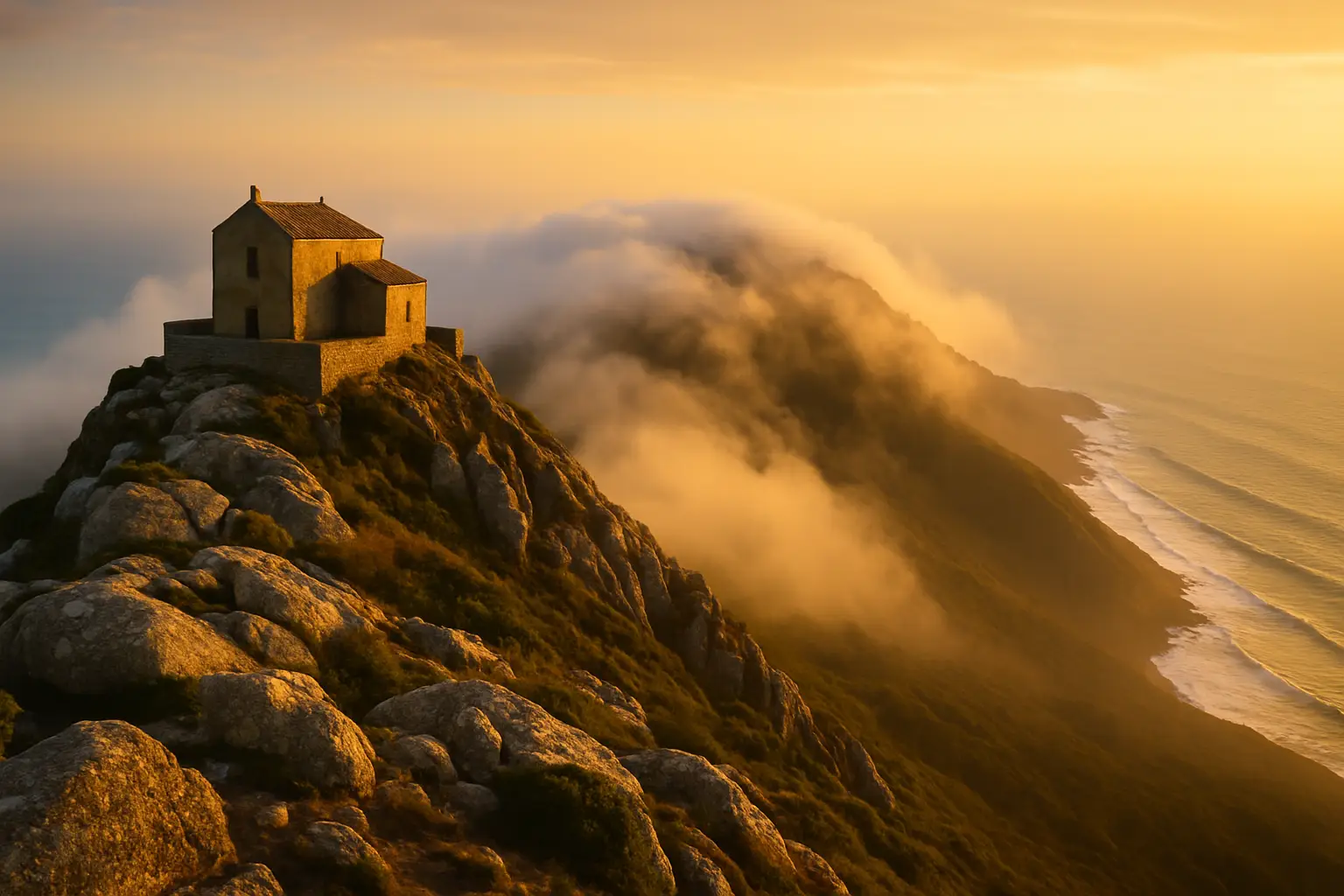 De Peninha trail: wandelen naar de kapel boven de wolken