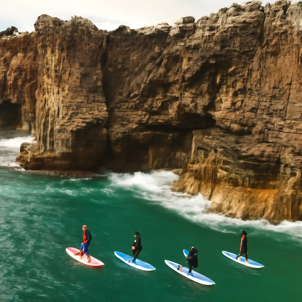 Stand up paddleboarden cascais - SUP-tours langs de kust naar Boca do Inferno