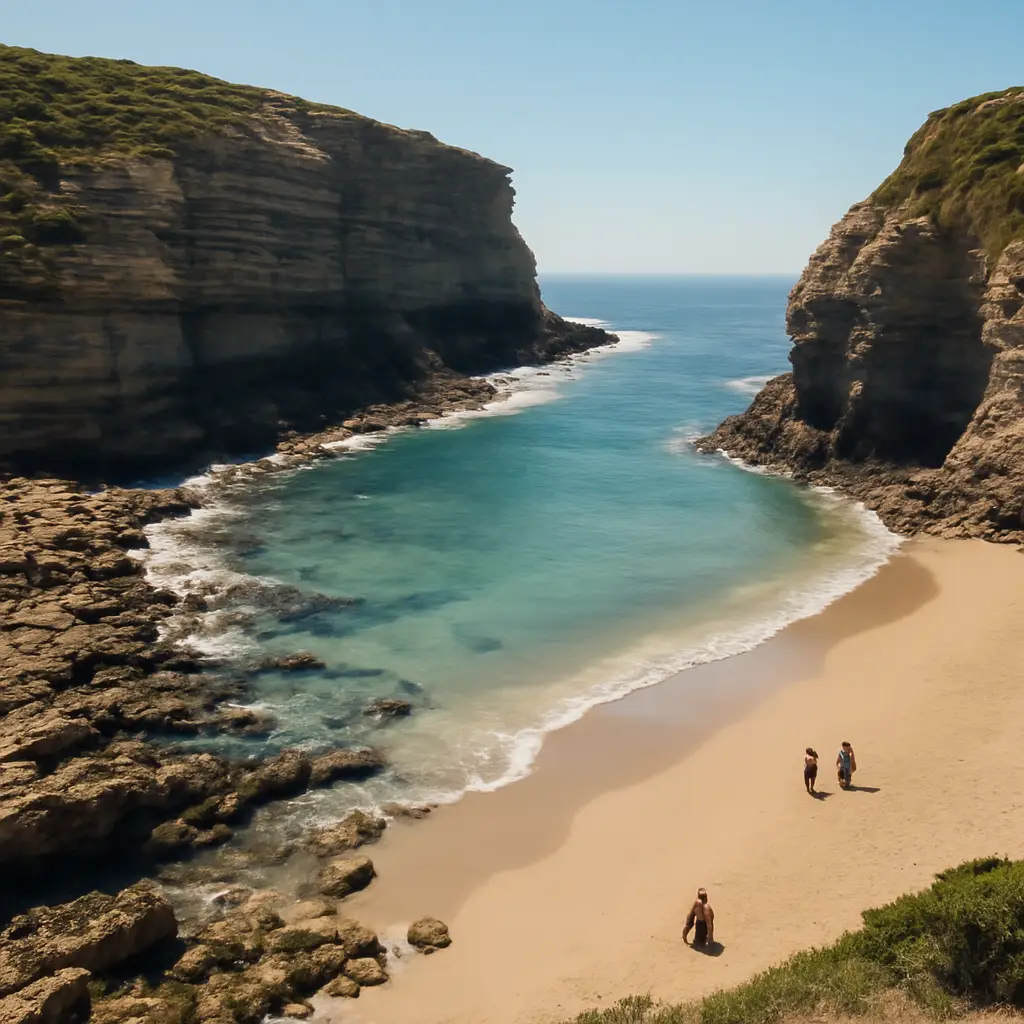 Verborgen stranden sintra kust - Praia da Samarra
